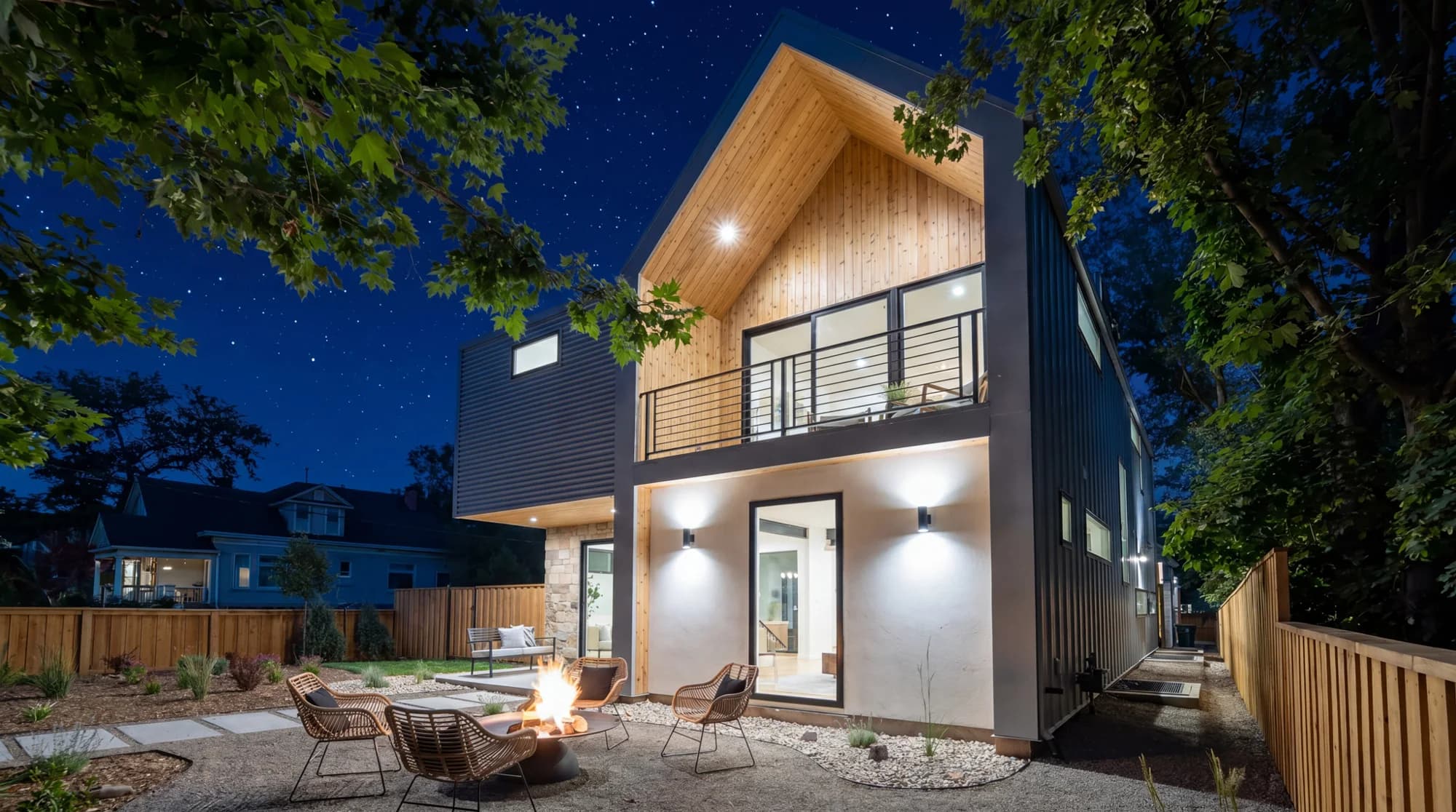 Exterior of Lincoln Street Residence, a custom home in Salt Lake City's 9th & 9th neighborhood