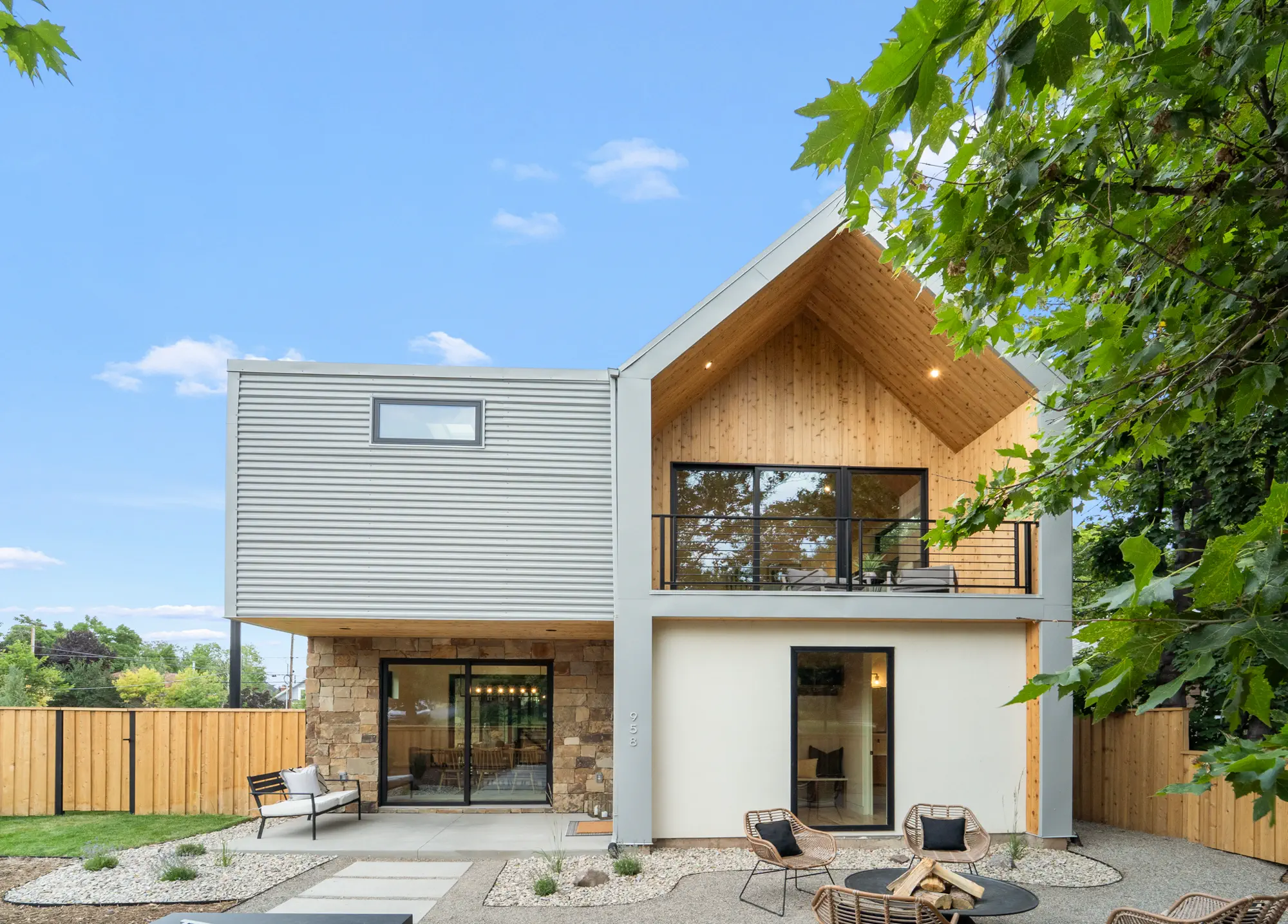 Exterior of Lincoln Street Residence, a custom home in Salt Lake City's 9th & 9th neighborhood