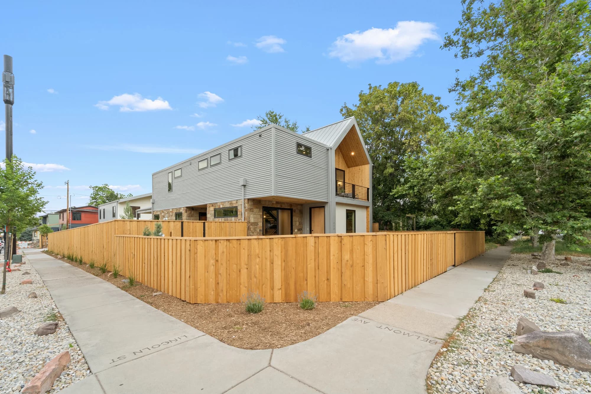Exterior of Lincoln Street Residence, a custom home in Salt Lake City's 9th & 9th neighborhood