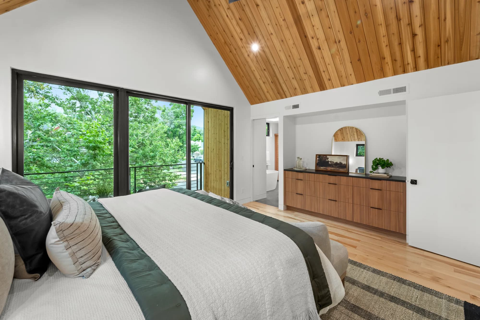 Interior craftsmanship at Lincoln Street Residence