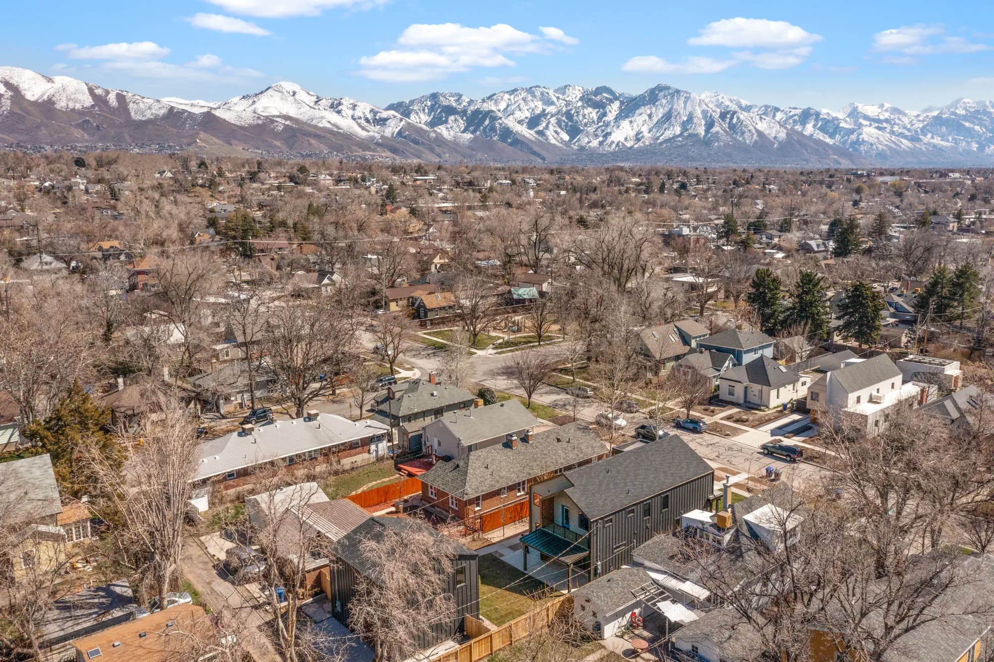 Aerial view of Princeton Avenue Residence in Salt Lake City